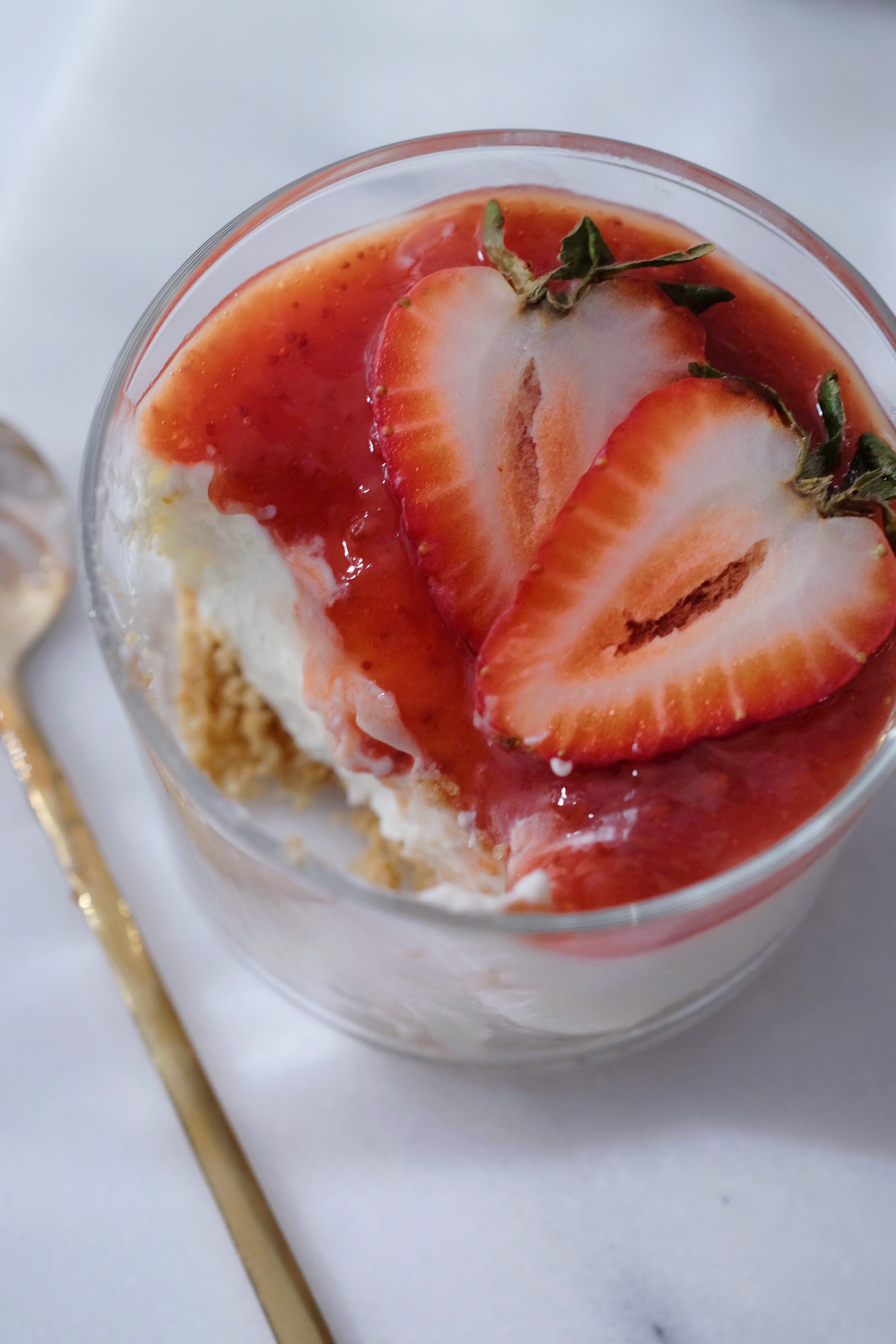 Strawberry No Bake Cheesecake